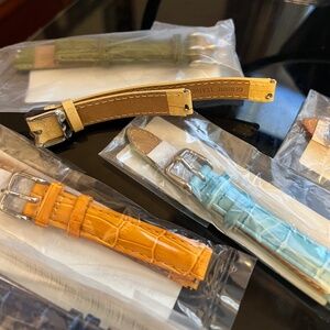 Clockwork Synergy 7 leather  bands for mini Phillip Stein Tesla watches